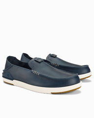 Tommy Bahama | OluKai® Kākaha Leather Slip-On Shoes / Lagoon