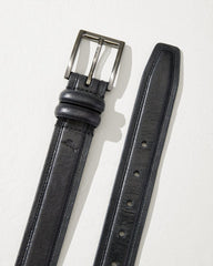 Tommy Bahama | Drop Edge Stitch Belt / Black
