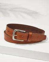 Tommy Bahama | Leather Top-Stitch Belt / Tan