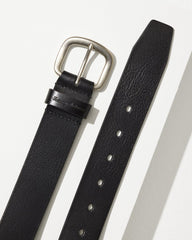Tommy Bahama | Raw Edge Leather Belt / Black