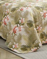 Tommy Bahama | Tropical Orchid 3-Piece King Quilt Set / Green