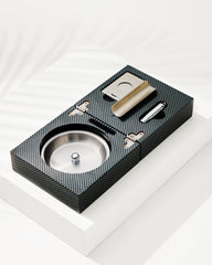 Tommy Bahama | Cigar Accessories & Folding Ashtray Set / Black