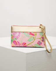 Tommy Bahama | Flamingo Pineapple Tassel Wristlet / Pink Multi