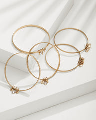 Tommy Bahama | Seaside Charm Bangle Bracelet Set / Gold