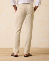 Tommy Bahama | Big & Tall Beach Coast Linen-Blend Elastic-Waist Pants / Stone Khaki