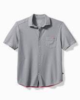 Tommy Bahama | Big & Tall Emfielder IslandZone® Knit Short-Sleeve Shirt / Iced Slate