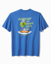 Tommy Bahama | Big & Tall Rumbuddy Up There Likes Me Graphic T-Shirt / Palace Blue Hthr