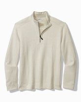 Tommy Bahama | Big & Tall Flip Coast Reversible Half-Zip Sweatshirt / Lychee Hthr