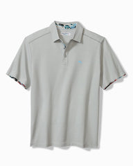 Tommy Bahama | Big & Tall Tropicano Blooms Five O'Clock IslandZone® Polo / Concrete Grey