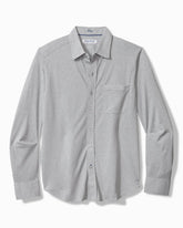 Tommy Bahama | Big & Tall San Lucio Studio Stripe Knit Stretch Shirt / Dark Slate