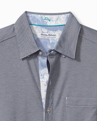 Tommy Bahama | Big & Tall San Lucio Cali Blooms Happy Hour Knit Stretch Shirt / Bering Blue