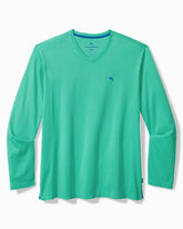 Tommy Bahama | Big & Tall Bali Skyline V-Neck Long-Sleeve T-Shirt / Kohala Teal