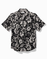 Tommy Bahama | Big & Tall Hibiscus Hideaway Silk Camp Shirt / Black