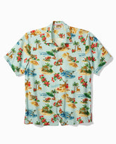 Tommy Bahama | Big & Tall Santa Shores Silk Camp Shirt / Light Sky