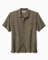 Tommy Bahama | Big & Tall Coconut Point Palm Isle IslandZone® Camp Shirt / Desert Island Green