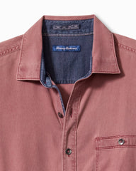 Tommy Bahama | Big & Tall Ocean Wash Twill Long-Sleeve Shirt / Ruby Wine