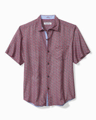 Tommy Bahama | Big & Tall Coconut Point Beachcomber Geo IslandZone® Camp Shirt / After Dark