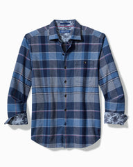 Tommy Bahama | Big & Tall Canyon Beach Pebble Cay Plaid Stretch Flannel Shirt / Dockside Blue