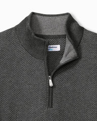 Tommy Bahama | Big & Tall Coolside Legend Half-Zip IslandZone® Sweater / Grey Mist