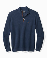 Tommy Bahama | Big & Tall Marlin Luxe Half-Zip Sweater / Dockside Blue Heather