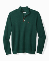 Tommy Bahama | Big & Tall Marlin Luxe Half-Zip Sweater / Seaway Heather