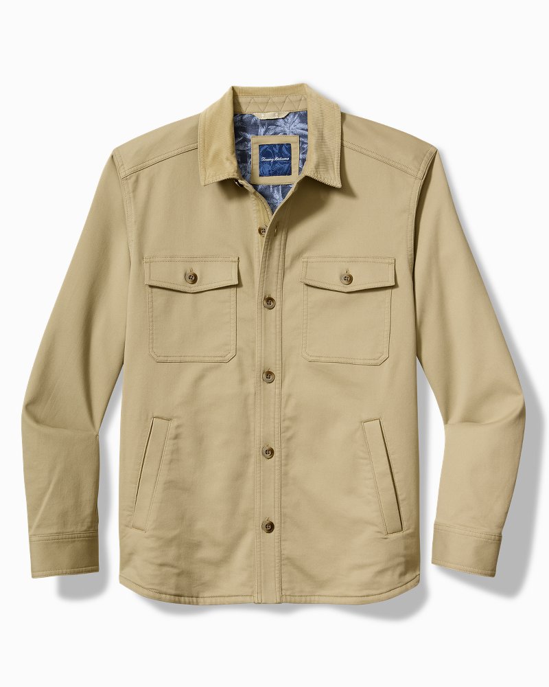 Tommy Bahama | Big & Tall Harbor Point Shirt Jacket / Stone Khaki