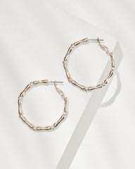 Tommy Bahama | Island Essence Rose Gold Bamboo Hoop Earrings / Rose Gold