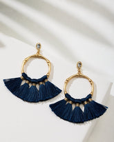 Tommy Bahama | Indigo Bay Bamboo Tassel Earrings / Navy