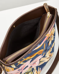 Tommy Bahama | Embroidered Crossbody / Multi Floral Navy