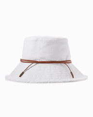 Tommy Bahama | Fringed Bucket Hat / White