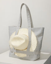Tommy Bahama | Canvas Traveler Tote / Navy Stripe