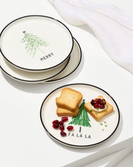 Tommy Bahama | Holiday Tree Appetizer Plates—Set of 4 / Green