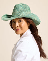 Tommy Bahama | Lai Raffia Cowboy Hat / Sea Green