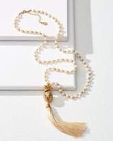 Tommy Bahama | Tropical Blooms Pearl Tassel Necklace / Pearl
