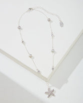 Tommy Bahama | Island Essence Silver Starfish Pearl Necklace / Silver