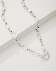 Tommy Bahama | Sanibel Island Crystal Link Necklace / Silver