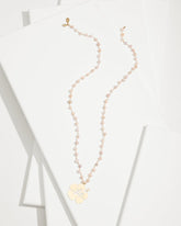 Tommy Bahama | Tropical Blooms Hibiscus Pendant Pearl Necklace / Pink