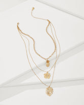 Tommy Bahama | Tropical Blooms Multi-Row Layered Charm Necklace / Gold