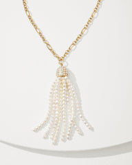 Tommy Bahama | Tidal Treasure Pearl Tassel Necklace / Gold