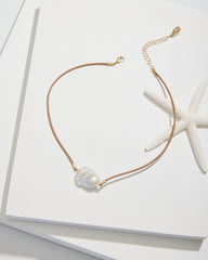 Tommy Bahama | Indigo Shore Pearl Corded Pendant Necklace / Gold