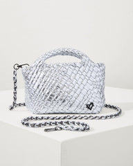 Tommy Bahama | Tiny Mini Woven Crossbody Tote / Silver