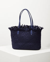 Tommy Bahama | Vulcan Fringe Top Large Tote & Wristlet / Navy