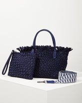Tommy Bahama | Taunton Fringe Top Small Tote & Wristlet / Navy
