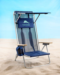 Tommy Bahama | Tommy Bahama Mesh Beach Chair With Shade / Navy