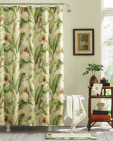 Tommy Bahama | Palmiers Medium Green Shower Curtain / Green