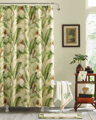 Tommy Bahama | Palmiers Medium Green Shower Curtain / Green