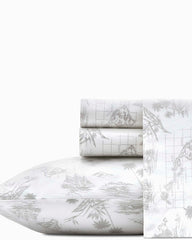 Tommy Bahama | Vintage Map Sheet Set, King / Grey