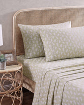 Tommy Bahama | Aloha Pineapple Queen Sheet Set / Sage Green