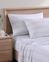 Tommy Bahama | Kahanu Stripe 4-Piece Queen Sheet Set / Grey
