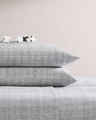 Tommy Bahama | Raffia Linen Queen Sheet Set / Grey